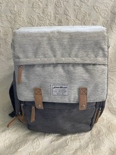EDDIE BAUER 1st Adventure Cascade Backpack Baby Diaper Bag Gray Insulated Pocket