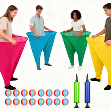 Granny Pants Outdoor Game Set with Balls and Pumps for Family Fun