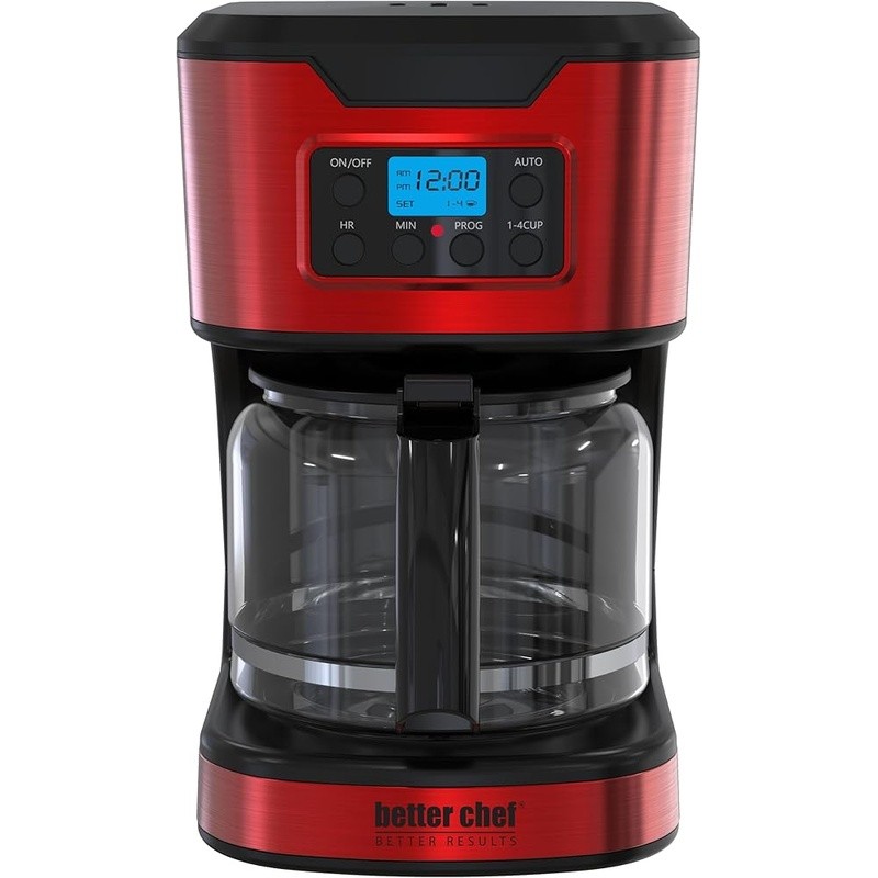 Programmable 12 Cup Drip Coffee Maker Auto Shutoff Timer W/ Grab a Cup Feature