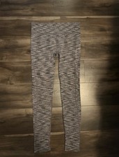Gray Black Ankle Leggings Women s Regular Size Stretch Blended Fabric