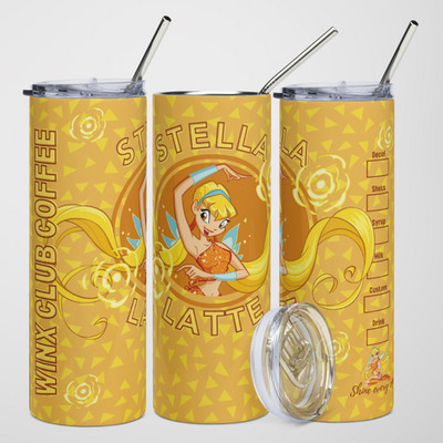 Winx Club Stella Latte Tumbler 20 oz Gift Idea Coffee Shine every sip