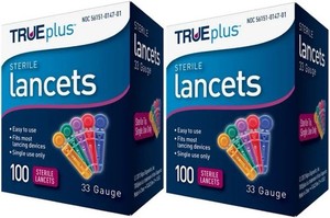 TruePlus Sterile Lancets 33 Gauge 100 Lancets