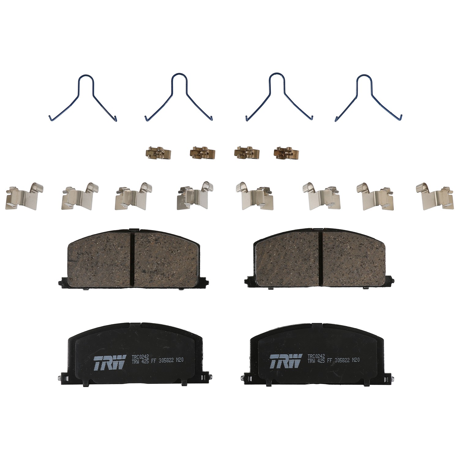Disc Brake Pad Set for Toyota Tercel 1985 - 1998 TRW  Pro TRC0242