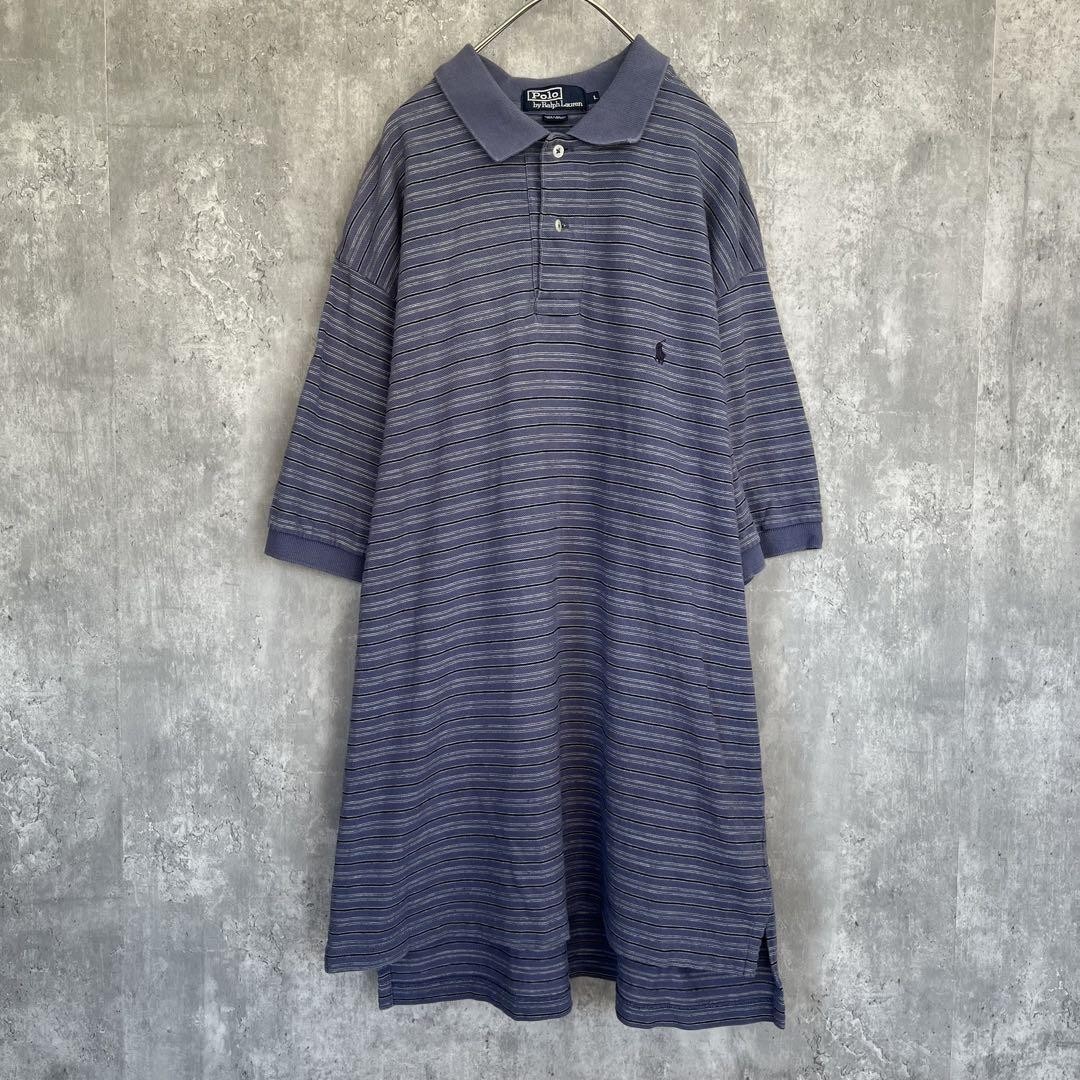 Polo Ralph Lauren manica corta oversize vintage bordo pony usata