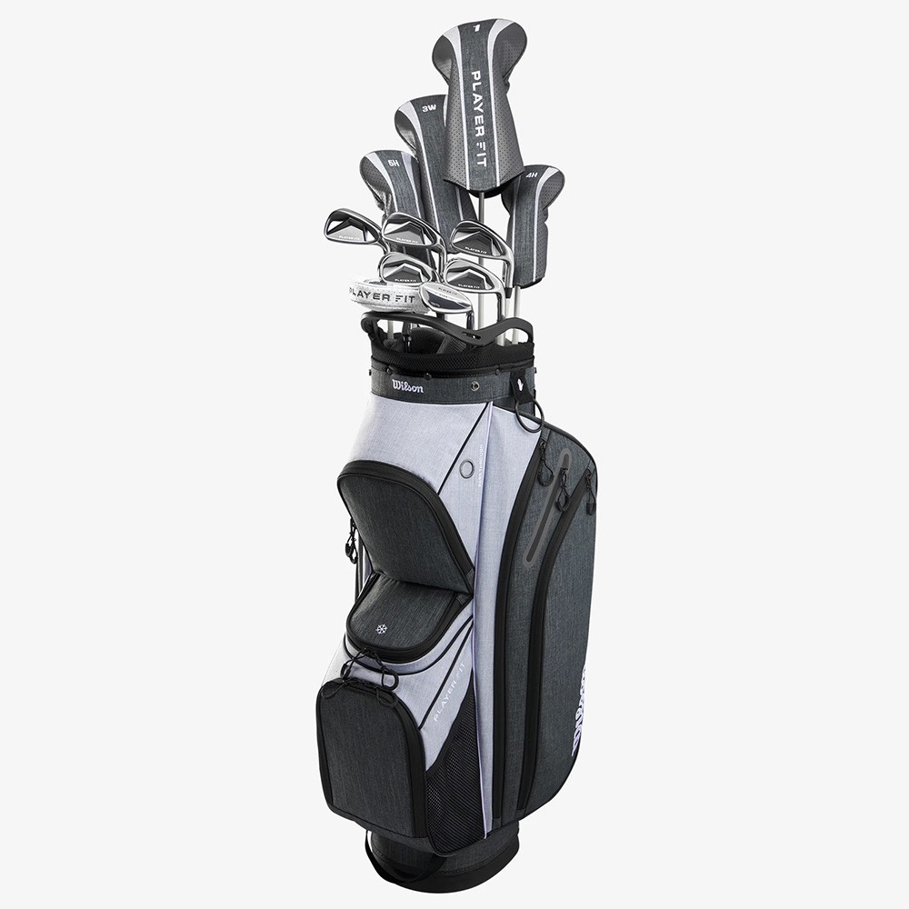 NEW Lady Wilson PlayerFit Complete Set w Cart Bag Driver Graphite Irons Putter 192890₽