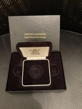 2000-2007 Royal Mint Sovereign Gold  Proof, Box & outer box, NO COIN.