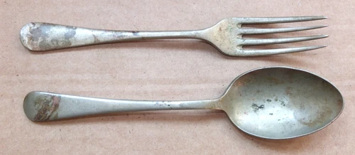 Vintage Military Fork and Spoon Air Ministry 1938, RAF WW2