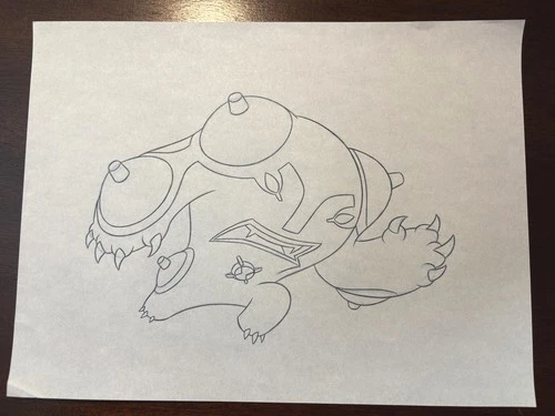 10 BEN 10 ORIGINAL PENCIL ARTWORK CREATED FOR CARTOON NETWORK'S STYLE GUIDES - Picture 5 of 11