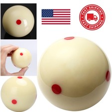 Cue Ball 2 1/4 Inch White Polyester Training Ball for Billiards Practice