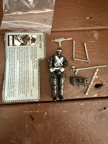 Vintage GI Joe Cobra ARAH 1989 Snake eyes complete