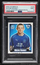 2003 Merlin's FA Premier League Stickers Green Back Wayne Rooney PSA 9 MINT 0a6s