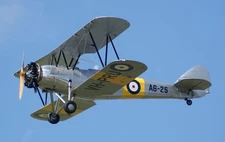 Avro 643 Cadet MKII Biplane Desktop Wood Airplane New Model Large Scale 1/24