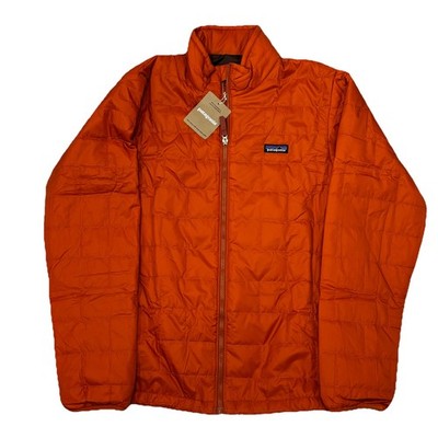 Patagonia Kids Nano Puff Brick Quilted Jacket Orange XXL Sz 16-18