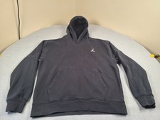Air Jordan Hoodie Sweatshirt Mens Medium Black MJ JUMPMAN Basketball Vintage
