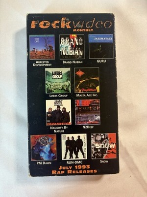 Rock Video Monthly Rap Releases July 1993 VHS Rare | eBay