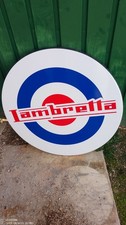 TARGA TABELLA INSEGNA LAMBRETTA riproduzione 60X60 CM