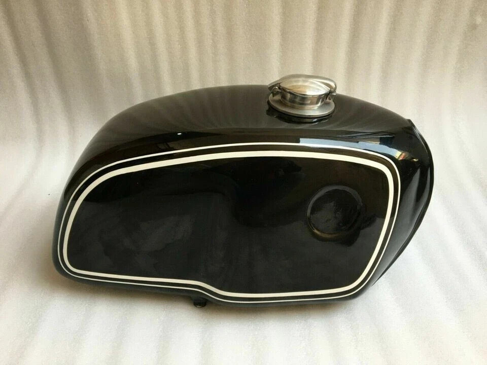 BMW R100S R100CS R100RS R100RT Aluminum Black Painted Petrol Fuel Tank +Cap