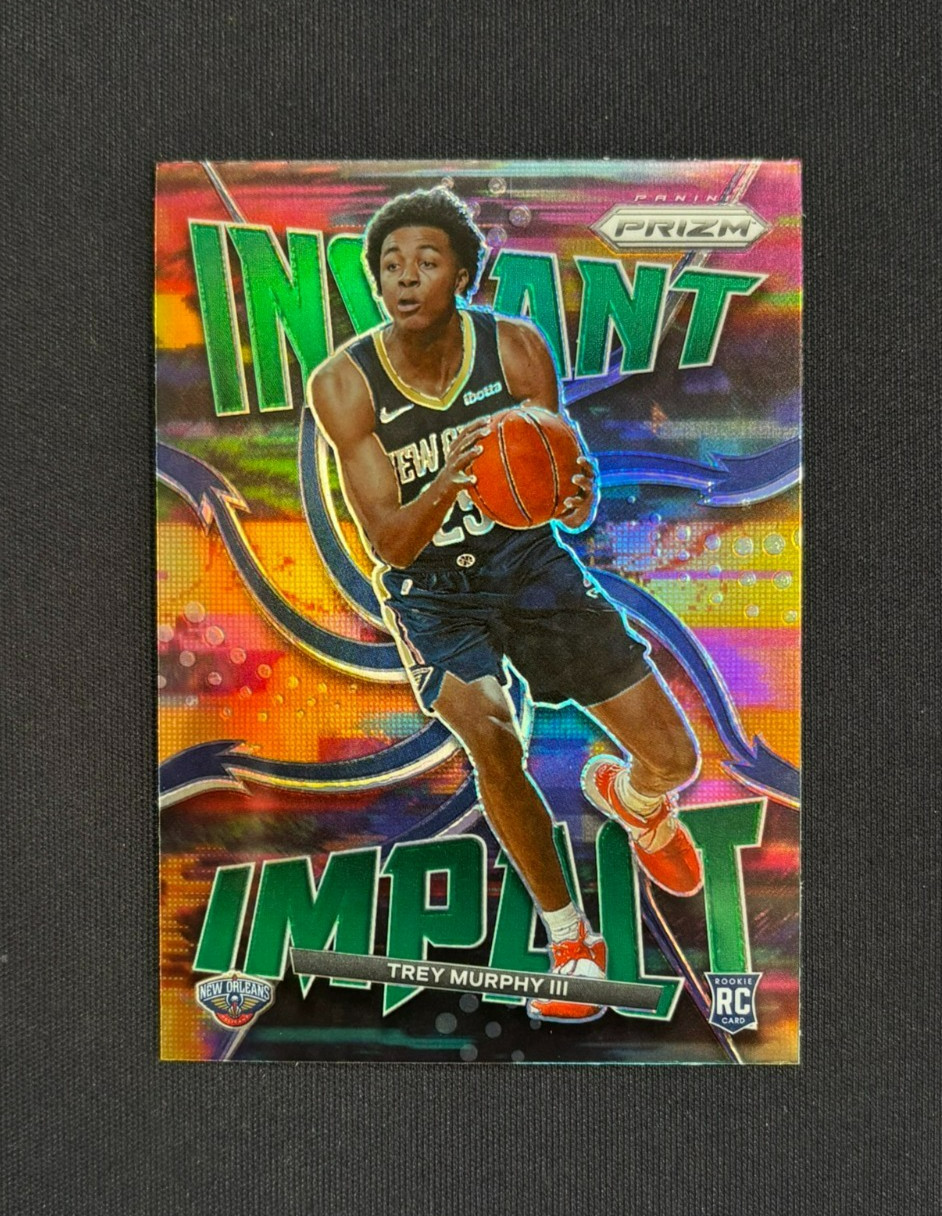 2021-22 Panini PRIZM Trey Murphy Instant Impact Green Rookie #18 Pelicans RC