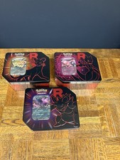 Team Rocket Tins - Set completo di 3 opere artistiche (Mewtwo, Nidoking e persiano) SIGILLATE.