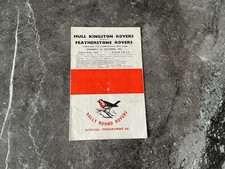 HULL K.R VS FEATHERSTONE YORKSHIRE CUP SEMI- FINAL PROGRAMME 1962