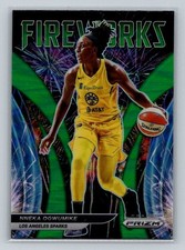 2022 Panini Prizm WNBA #11 Nneka Ogwumike Fireworks Prizms Green