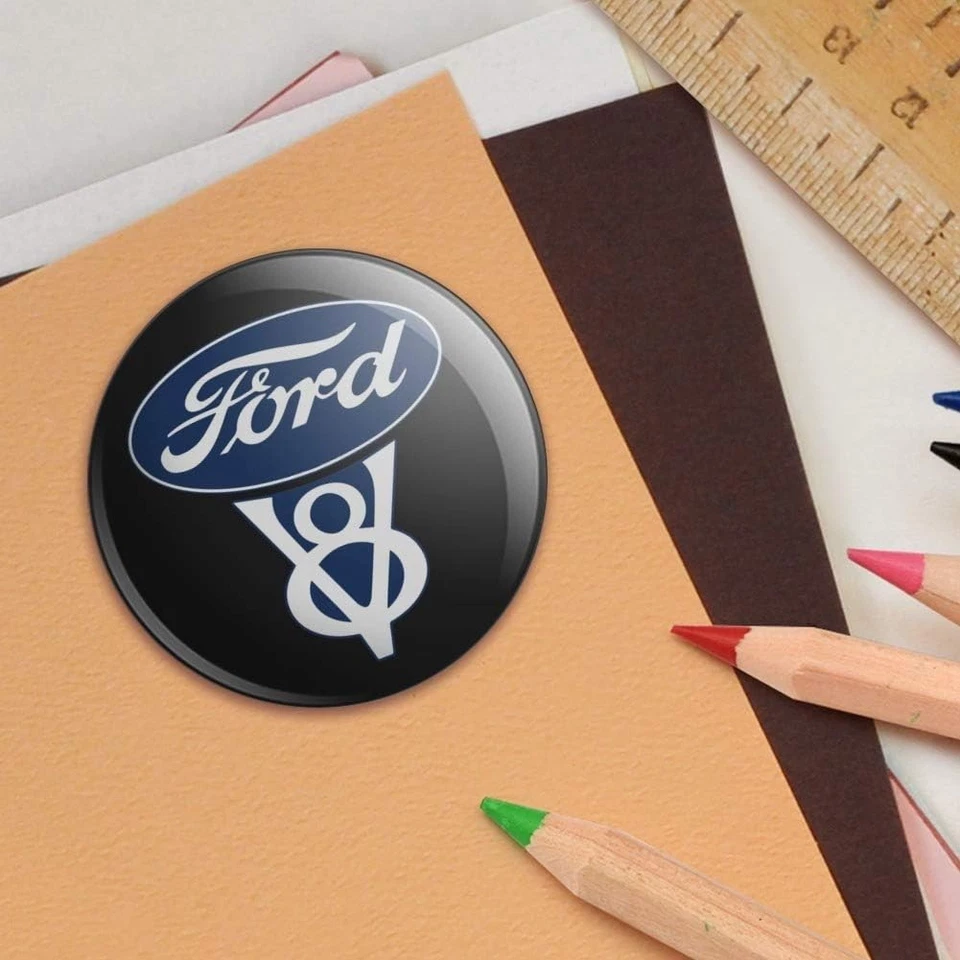 4 peças adesivos para centro de roda Ford 65 mm cubo aro emblema emblema preto - Imagem 4 de 4