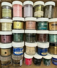 Embossing Powder Lot 26 pc Shimmer Sparkle Tinsel for Crafts Ink Stamping Stamps