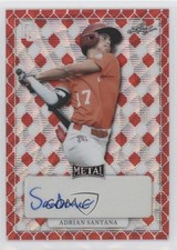 2022 Leaf Perfect Game National Showcase Red Wave 1/3 Adrian Santana Auto 7ba