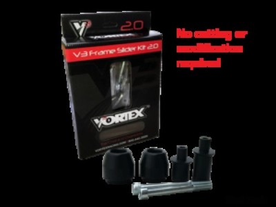 Vortex V3 Frame Sliders Black No Cut Style SR113
