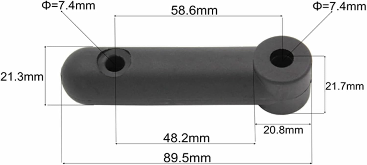 Connector Compatible with Bike Trailer Hitch System Elastic Material Round