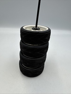 1/10 Scale On Road RC Racing Car Tires Featuring Herringbone Tread Pattern