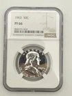 1963 Franklin Half Dollar Proof NGC PF66 90% Silver Cert 8426191-014