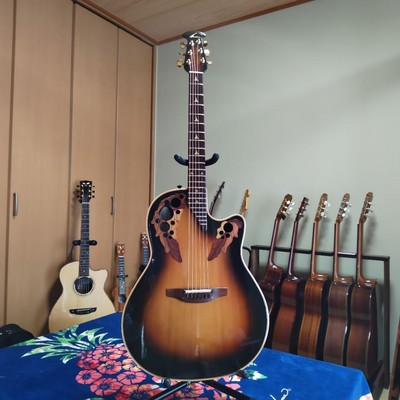 Ovation Model No. 1868 Elite USA ヴィンテージ Electric Acoustic Guitar Ovation Elite 1868 Model 1990 Made in USA