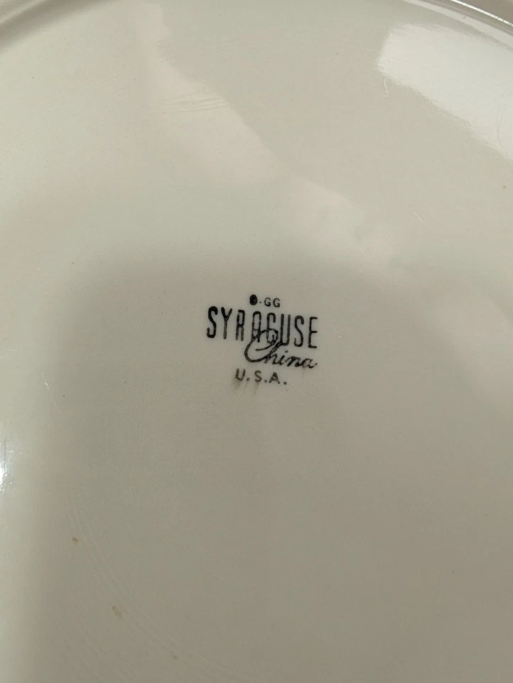 Syracuse China 11" Dinner Plate Webster Pattern - Image 3 of 3