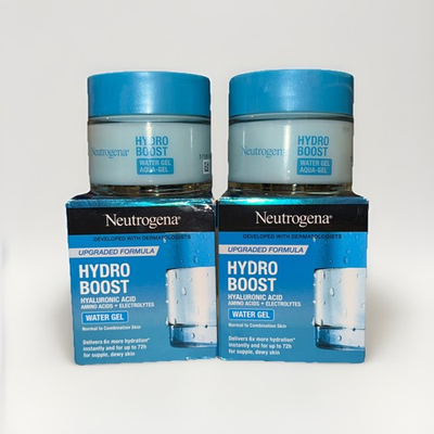 #ad 2x Neutrogena Hydro Boost Water Gel Hyaluronic Acid for Face 1.7oz NEW IN BOX $18.59