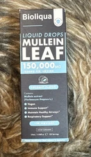 Bioliqua Mullein Drops for Lungs 150000mg Lung Detox Cleanse Tincture 4 fl oz