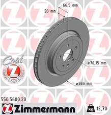 ZIMMERMANN Bremsscheibe 550.5600.20 für TESLA