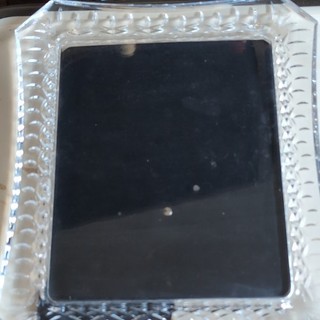 Waterford Crystal Clear Rectangular Freestanding Photo Frame Bordered Ornate
