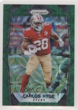 2017 Panini Prizm Green Scope Prizm 84/99 Carlos Hyde #6 00ab