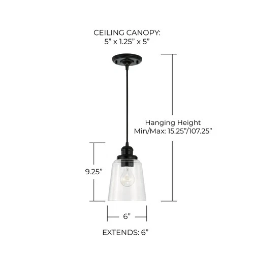 Capital Lighting 3718-135 6"W Mini Pendant - Picture 4 of 14