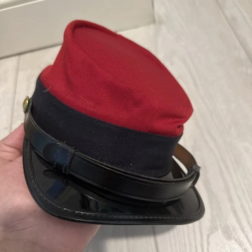 Civil War Confederate Federal Kepi For Officer Side Medium With Maker Mark