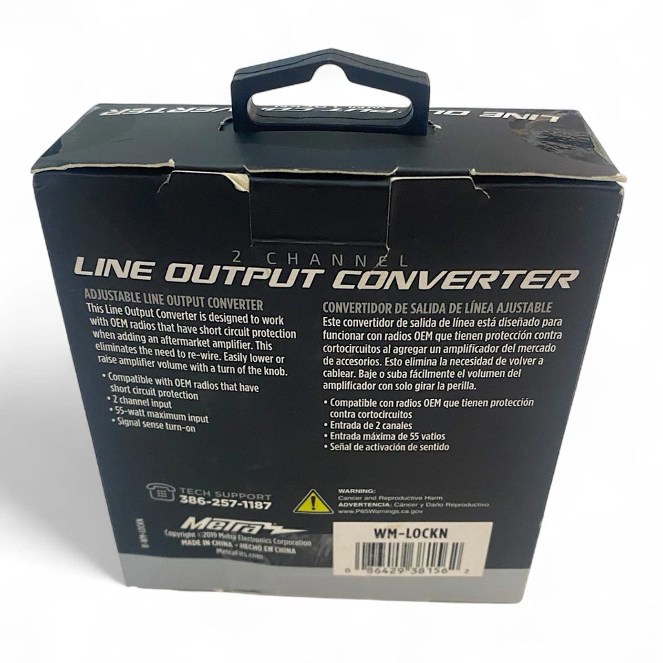 Metra WM-LOCKN 2 Channel Adjustable Line Output Converter Car Audio Brand New - Image 4 of 4