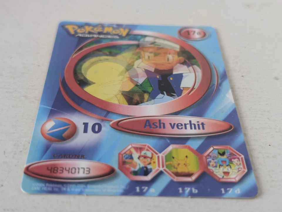 Fox Pokémon Card Pokemon Advanced 17c Ash Cyndaquil 3D Dutch Please Read - Bild 3 von 4