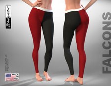 WONEN STRETCHY LEGGINGS, BLACK  RED  Workout,Yoga,Running,Fitness,Gym,Exercise