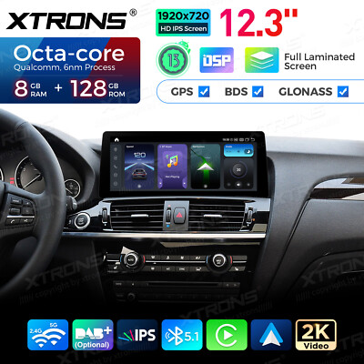 12.3'' 2K Android 14 for BMW X3 F25 X4 F26 NBT Qualcomm 680 8+128G CarPlay Radio