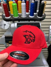 Dodge Charger Challenger 6.2L Hellcat Flex Fit Hat *Multiple Colors Avail.*