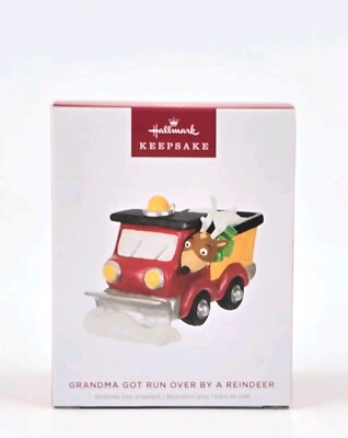 Hallmark Keepsake Christmas Ornament Grandma Got Runover by a Reindeer New