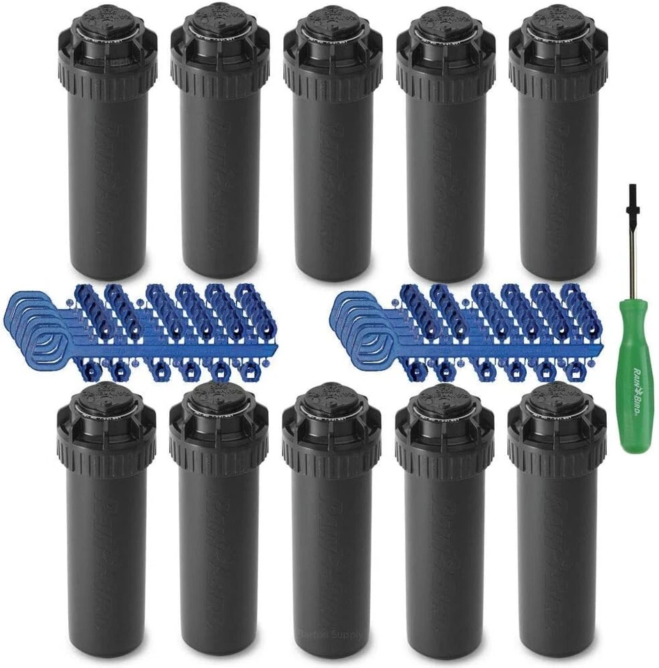 Rain-Bird Serie 5000 Rotor Ajustable Aspersor - Paquete de 10 para un Cuidado Perfecto del Césped Foto 3 de 4