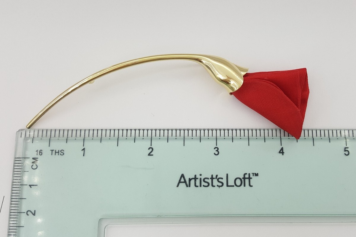 Tiffany & Co. ブローチ 赤 シルバー Elsa Peretti®:Amapola Brooch in Sterling Silver with Red