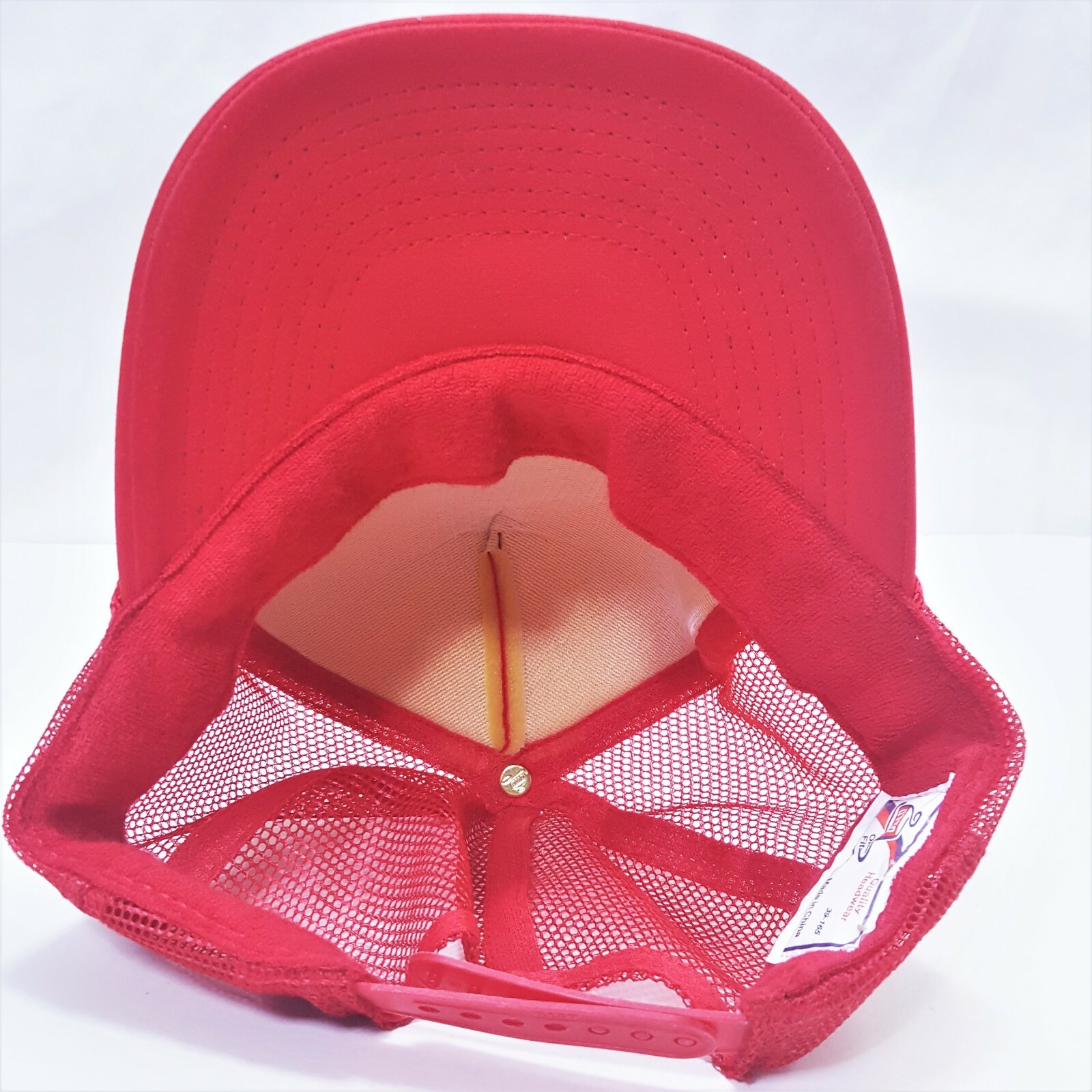 SMILEY DAISY PATCH RED CAP HAT 5 PANEL HIGH CROWN… - image 4